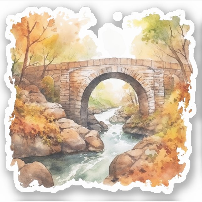 Aufkleber für den Fall der Flussbrücke (Vorderseite)
