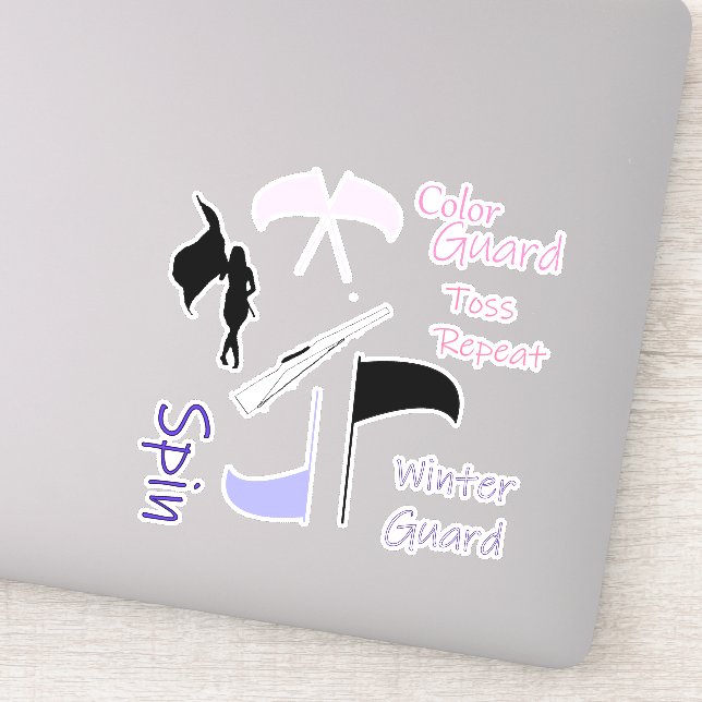 Aufkleber für den Farbschutz (Detail)