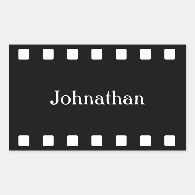 Aufkleber für den Filmstreifen (Vorderseite)