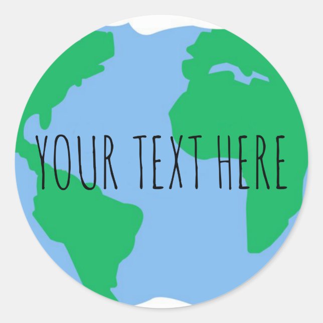 Aufkleber für den Gerettet Planeten (Vorderseite)