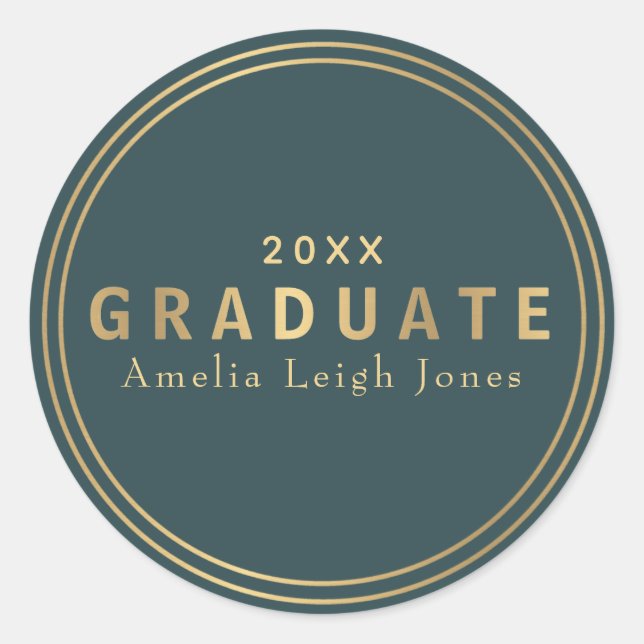 Aufkleber für den Gold Graduate (Vorderseite)