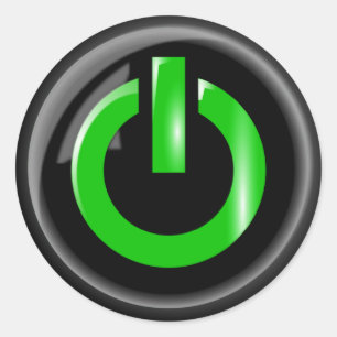 Aufkleber für den grünen Power