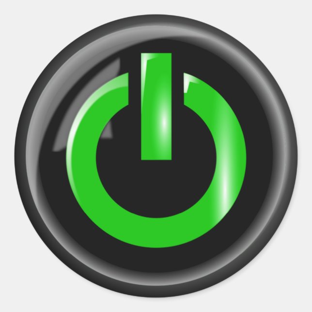 Aufkleber für den grünen Power (Vorderseite)
