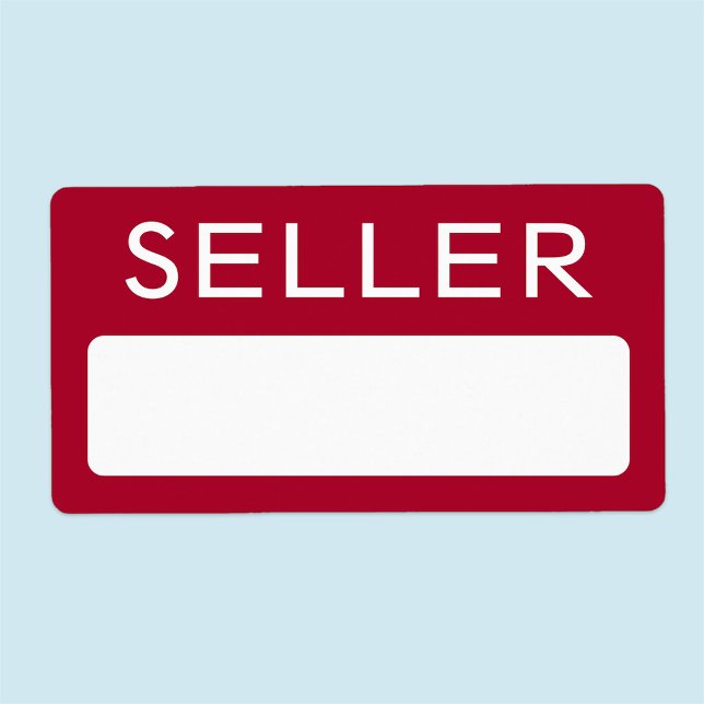 Aufkleber für den Händlernamen für den Messeverkäu (MISOOK Seller Name Tag Sticker)