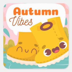Aufkleber für den Herbst