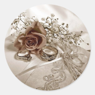 Aufkleber für den Hochzeitring