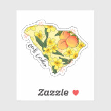 Aufkleber für den Illustrierten Staat South Caroli