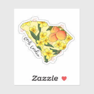 Aufkleber für den Illustrierten Staat South Caroli