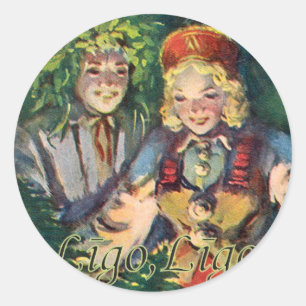 Aufkleber für den Johannisstag (Sommersonnenuhr)