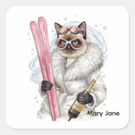 Aufkleber für den Junggeselinnen-Abschied auf der 