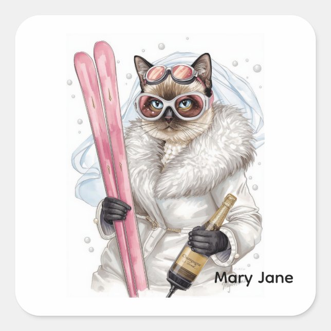 Aufkleber für den Junggeselinnen-Abschied auf der  (Vorderseite)