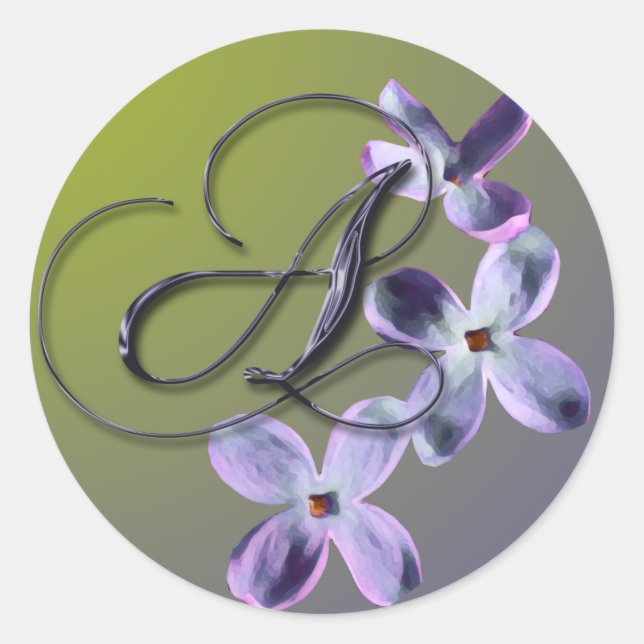 Aufkleber für den Lilac-Umschlag Aufkleber für Mon (Vorderseite)