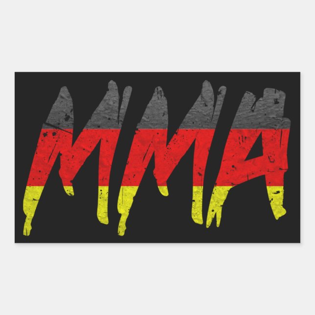 Aufkleber für den MIXED MARTIAL ARTS der deutschen (Vorderseite)