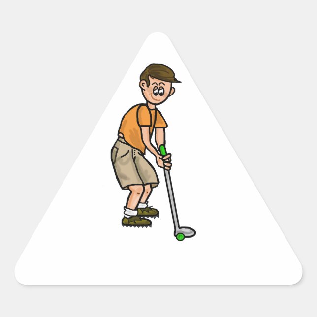 Aufkleber für den Namen männlicher Golfer (Vorderseite)