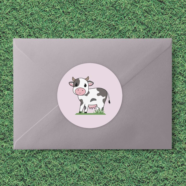 Aufkleber für den niedlichen Cartoon (Cute Cow Cartoon Sticker)