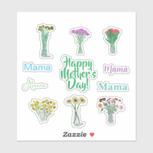 Aufkleber für den niedlichen Muttertag der Mutter