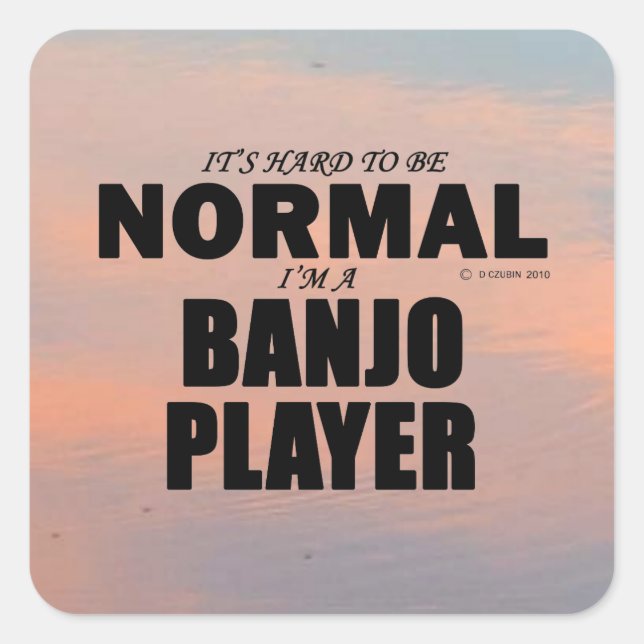 Aufkleber für den normalen Banjo Player (Vorderseite)