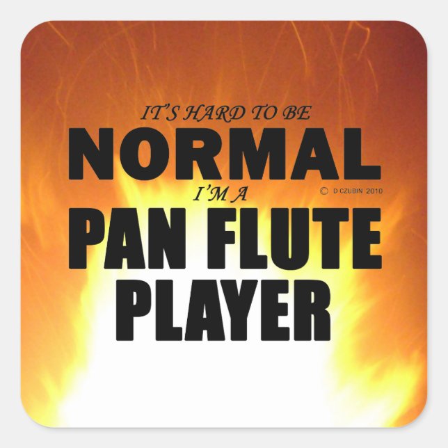 Aufkleber für den normalen Pan Flute Player (Vorderseite)