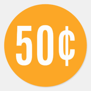 Aufkleber für den Orangenpreis