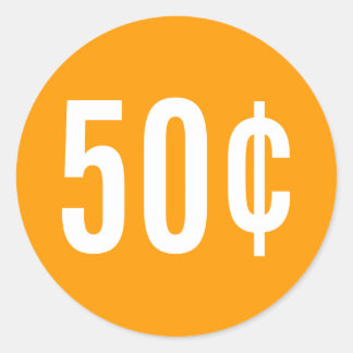 Aufkleber für den Orangenpreis