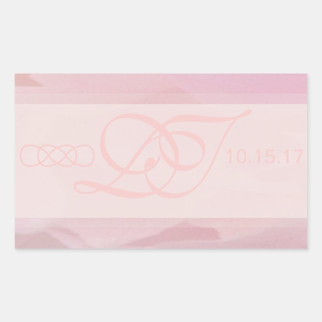 Aufkleber für den orchid-Blush-Rectangle-Umschlag (Vorderseite)