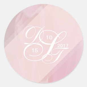 Aufkleber für den orchid blush runden Umschlag