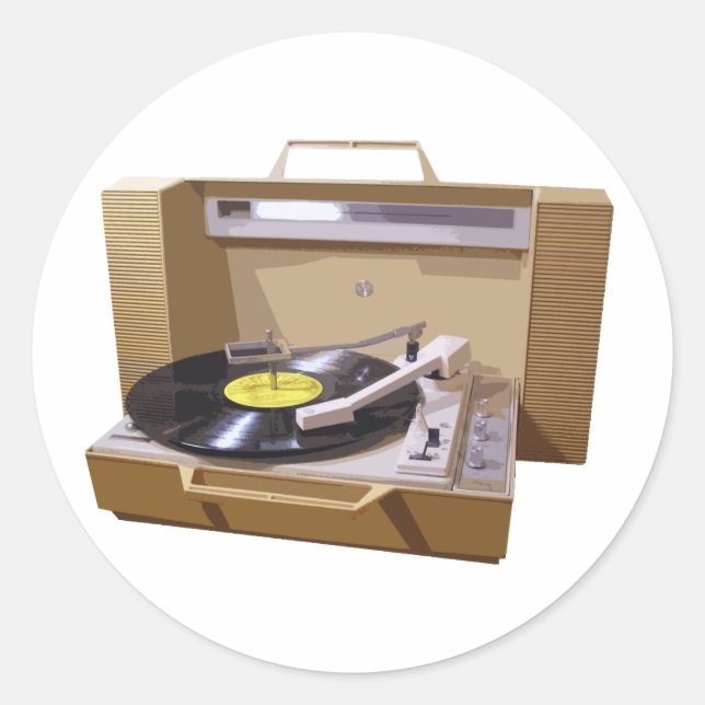 Aufkleber für den Record Player (Vorderseite)