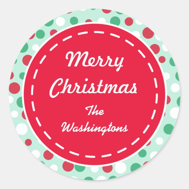 Aufkleber für den Retro-Urlaub mit benutzerdefinie (Vorderseite)