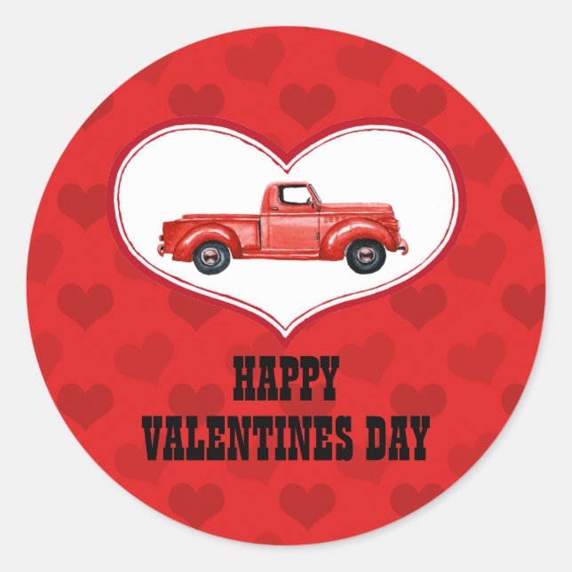 Aufkleber für den roten Abholwagen (Vorderseite)