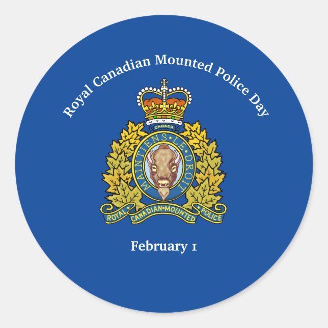 Aufkleber für den Royal Canadian Mountain Police D (Vorderseite)