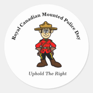 Aufkleber für den Royal Canadian Mountain Police D