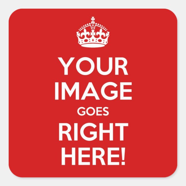 Aufkleber für den ruhigen Platz behalten (Vorderseite)