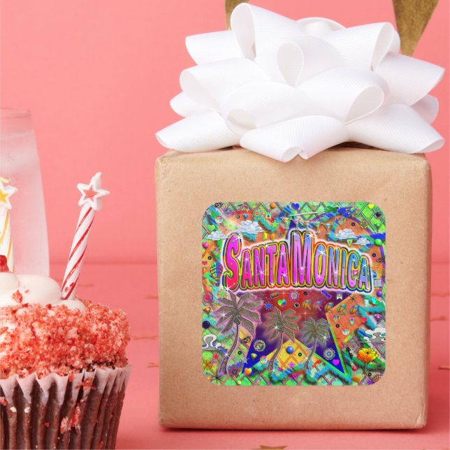 Aufkleber für den Santa Monica Risikofaktor (Party)