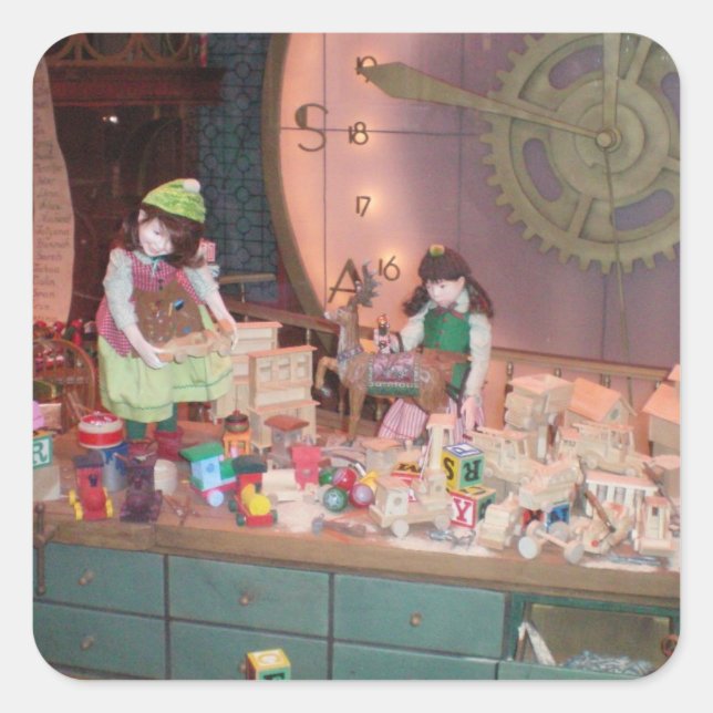 Aufkleber für den Santa-Workshop (Vorderseite)