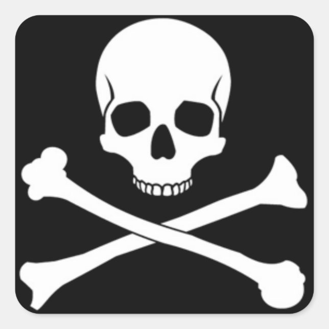 Aufkleber für den Skull- und Crossbone-Platz (Vorderseite)
