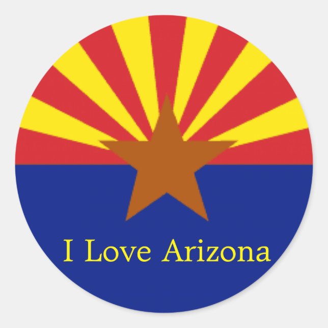 Aufkleber für den Staat Arizona (Vorderseite)