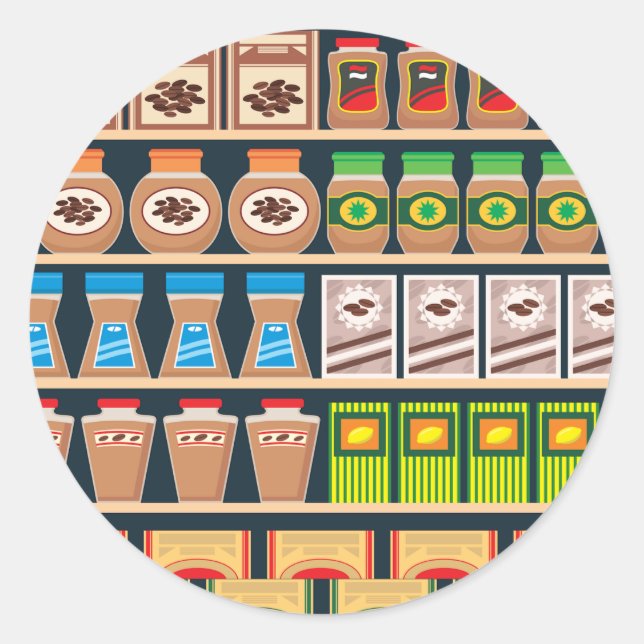 Aufkleber für den Supermarkt (Vorderseite)