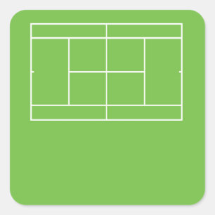 Aufkleber für den Tennisplatz