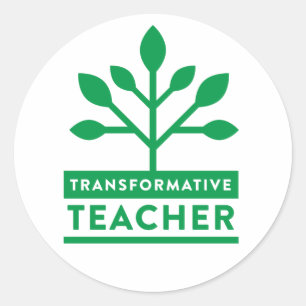 Aufkleber für den transformativen Lehrer
