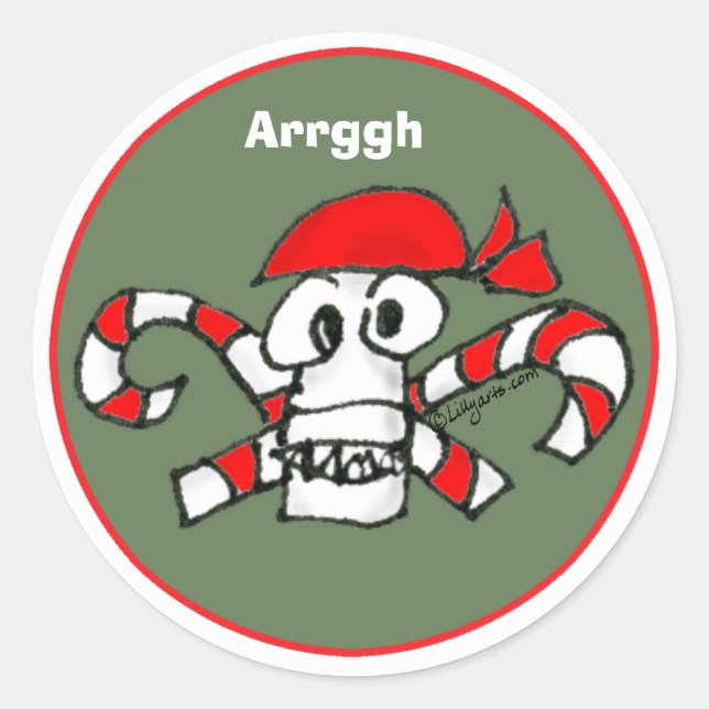 Aufkleber für den Umschlag Aufkleber "Skull" und " (Vorderseite)