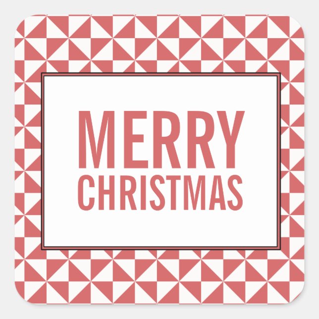 Aufkleber für den Urlaub in den roten, modernen Dr (Vorderseite)