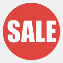 Aufkleber für den Verkauf