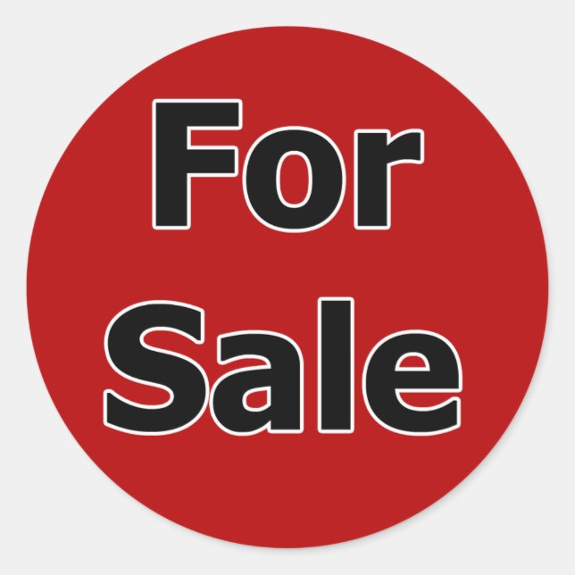 Aufkleber für den Verkauf (Vorderseite)