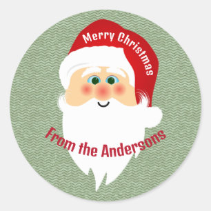 Aufkleber für den Weihnachtsklaus