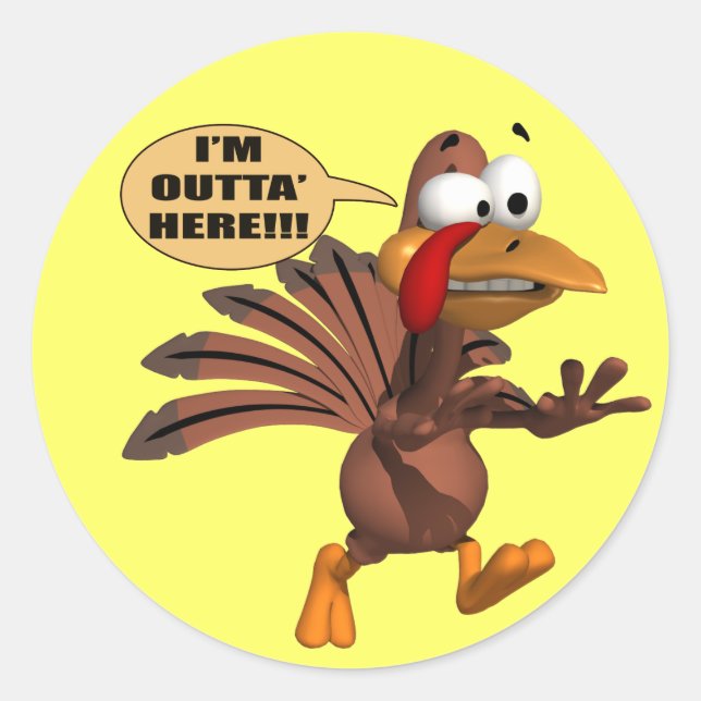 Aufkleber - für die Abdeckung der Türkei laufen (Vorderseite)