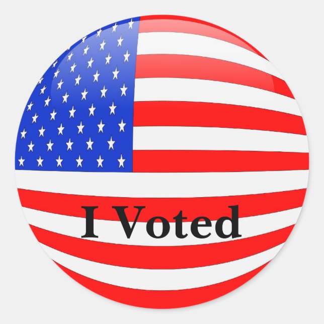 Aufkleber für die amerikanische Flagge (Vorderseite)