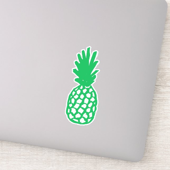 Aufkleber für die Ananas (Detail)