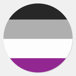 Aufkleber für die asexuelle Flagge