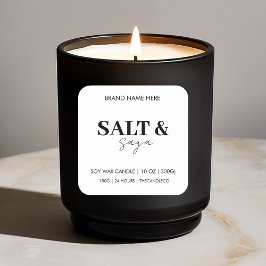 Aufkleber für die benutzerdefinierte Kerzenkennzei