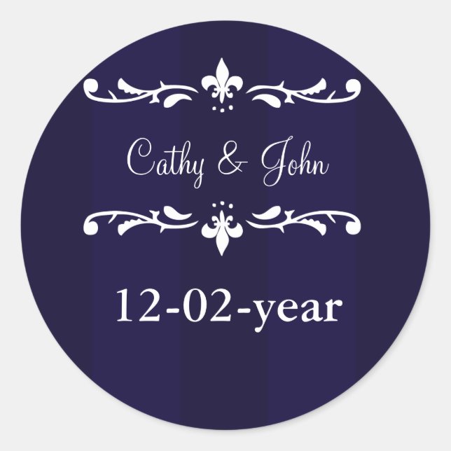 Aufkleber für die blaue Lilie (Vorderseite)